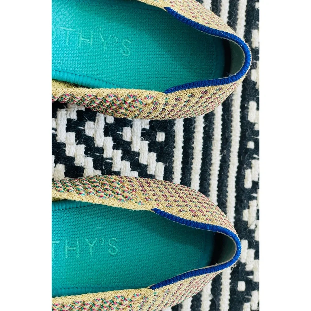 Rothy’s The Point Multi Metallic Flats